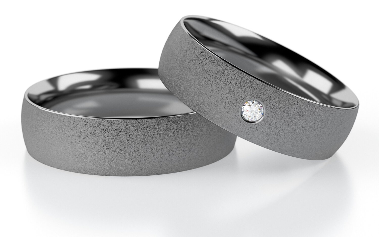 Trouwringen Tantaal  model Minimalist | Stel uw eigen set samen