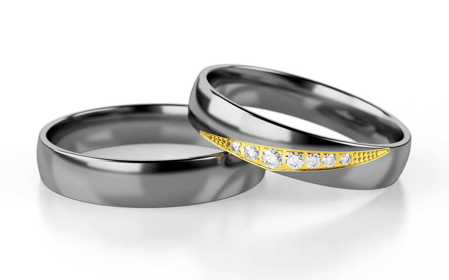 Trouwringen Tantaal  model Classic | Stel uw eigen set samen