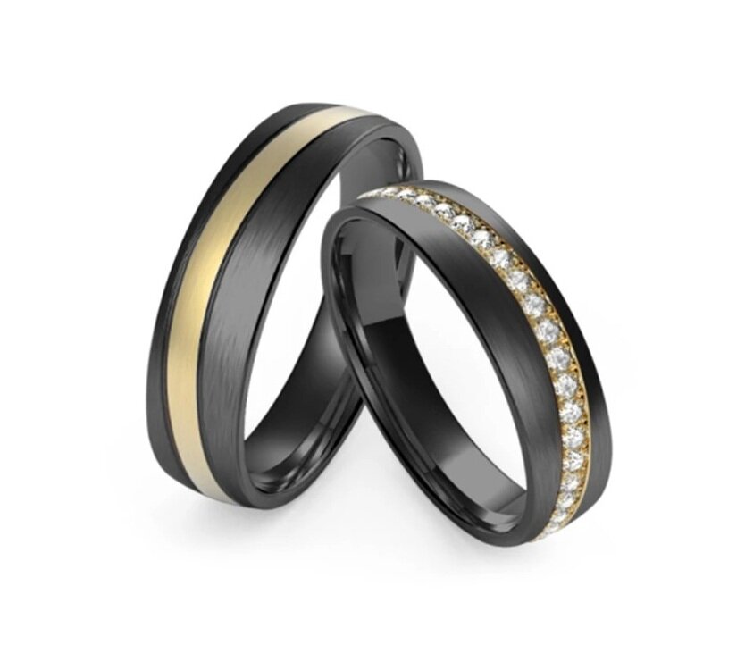 Vriendschapsringen Titanium model DB | Stel uw eigen set samen