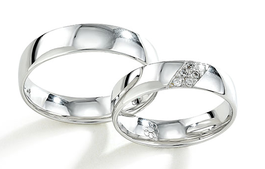 Trouwringen Witgoud model 6003 | Stel uw eigen set samen