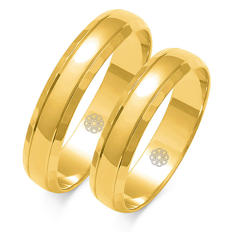 Trouwringen Goud model 1008 | Stel uw eigen set samen
