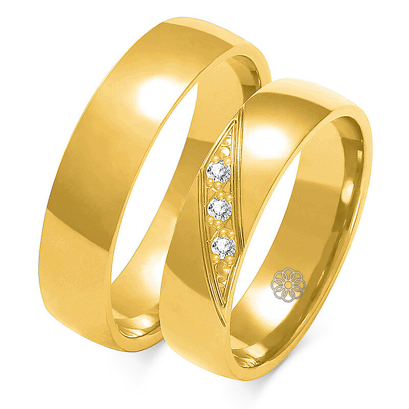 Trouwringen Goud model 2160 | Stel uw eigen set samen