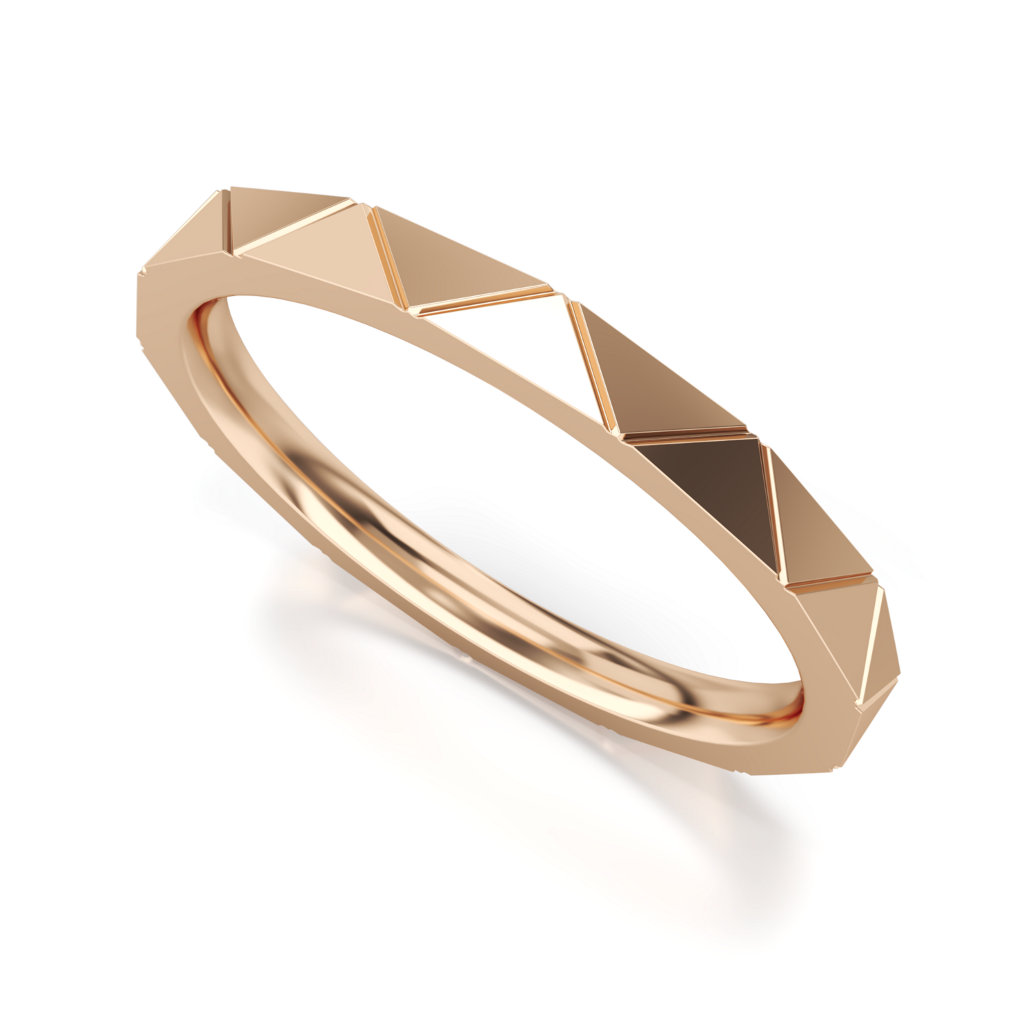 Trouwring - Aanschuifring Roségoud model Together