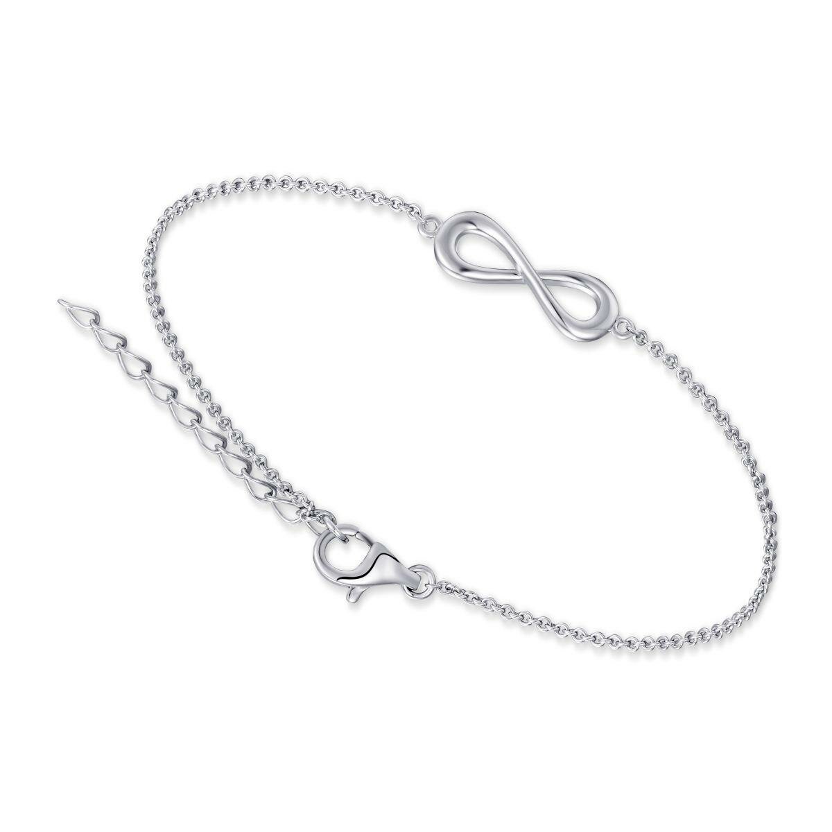 Armband infinity 925 zilver model BO