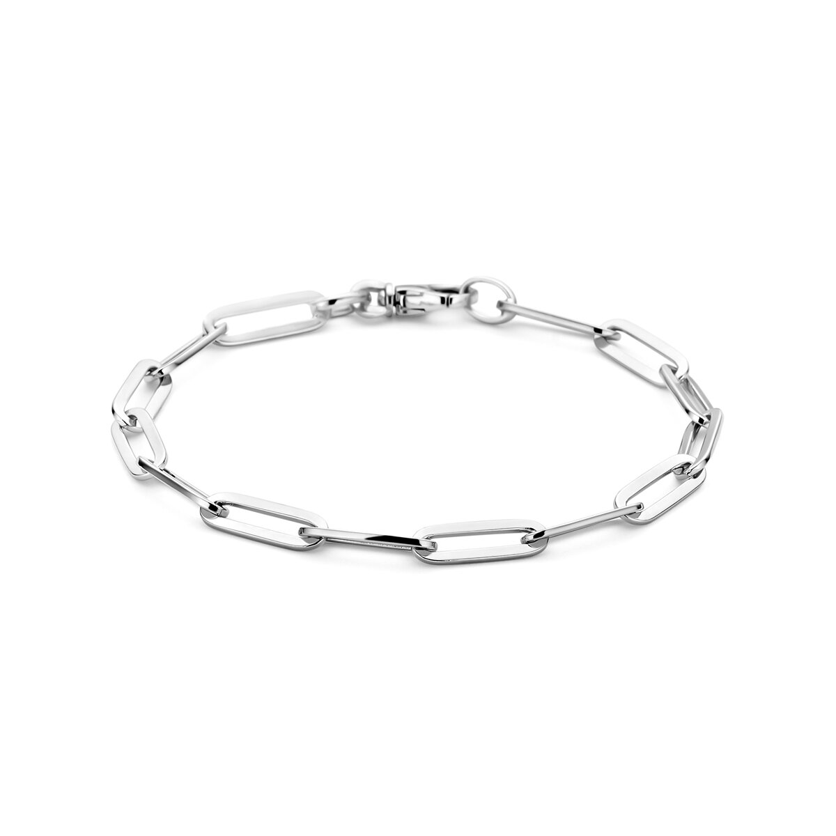 Armband paperclip 925 zilver Model E