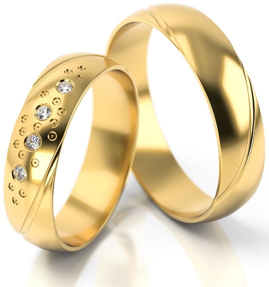 Set Gouden Ringen 8 Karaat en 14 Karaat model 23048