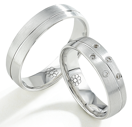 Set Zilveren Ringen model 80118