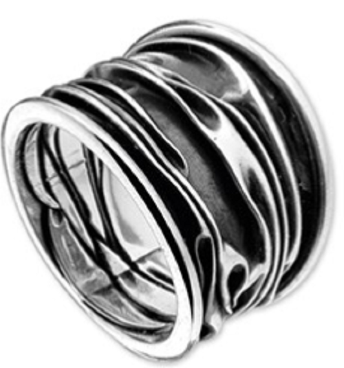 Schitterende Zilveren Ring model 176