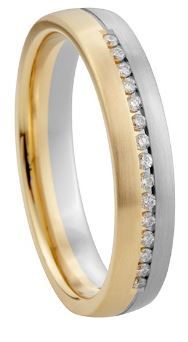 Set Gouden Ringen (geel & wit of rosé & wit) model 14766