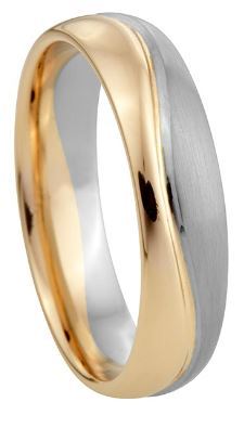 Set Gouden Ringen (rosé & wit of geel & wit) model 14769