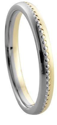 Set Gouden Ringen (rosé & wit of geel & wit) model 14770
