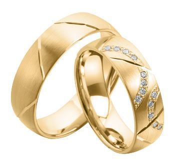 Set Gouden Ringen (rosé, wit of geel) model 17359