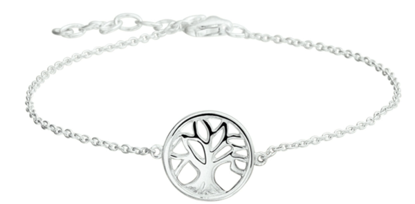 Schitterende Zilveren Armband met Levensboom