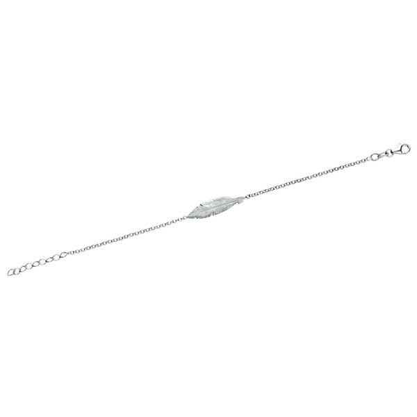 Schitterende Zilveren Armband met Veer (model O)
