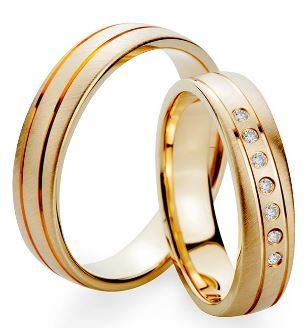 Set Gouden Ringen (rosé, wit of geel) model 17437