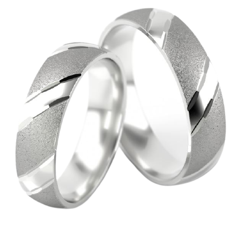 Set Zilveren Ringen model 50013