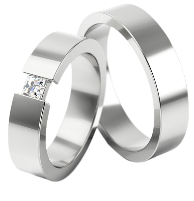 Set Zilveren Ringen model 21642