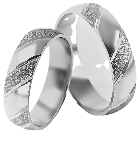 Set Zilveren Ringen model 80046