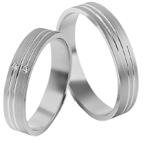 Set Zilveren Ringen model 52085