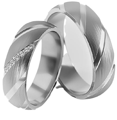 Set Zilveren Ringen model 12801