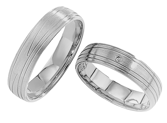 Set Zilveren Ringen model 90174