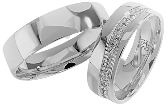 Set Zilveren Ringen model 50048