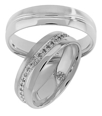 Set Zilveren Ringen model 10087