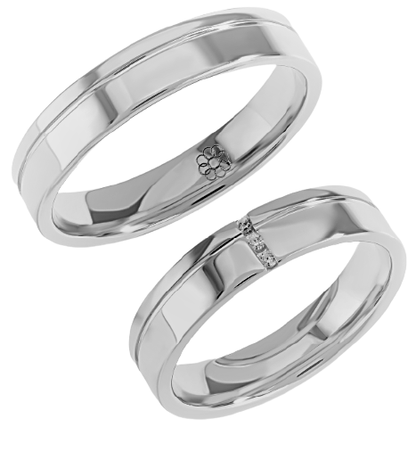 Set Zilveren Ringen model 70091