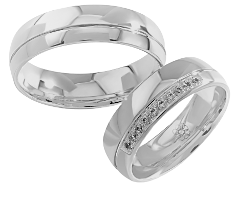 Set Zilveren Ringen model 90024