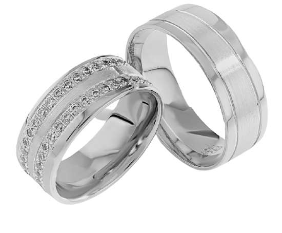Set Zilveren Ringen model 70045