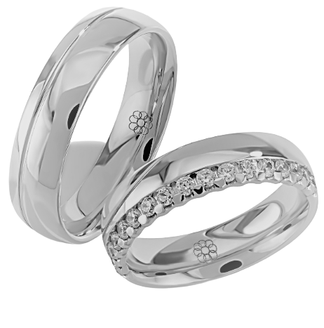 Set Zilveren Ringen model 10071