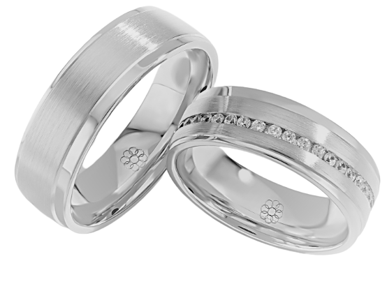 Set Zilveren Ringen model 30124