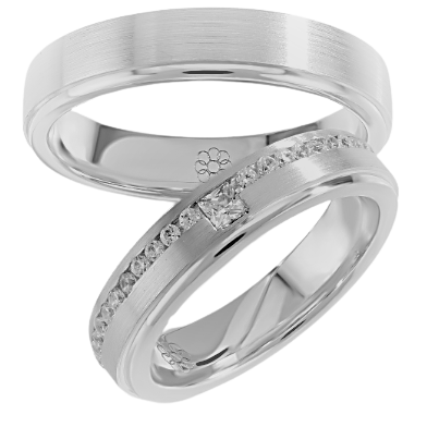 Set Zilveren Ringen model 10156