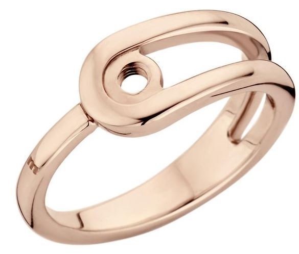 Melano Twisted Ring Roségoudkleur