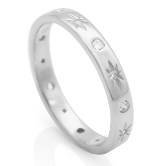Schitterende Zilveren Galaxy Ring model 236
