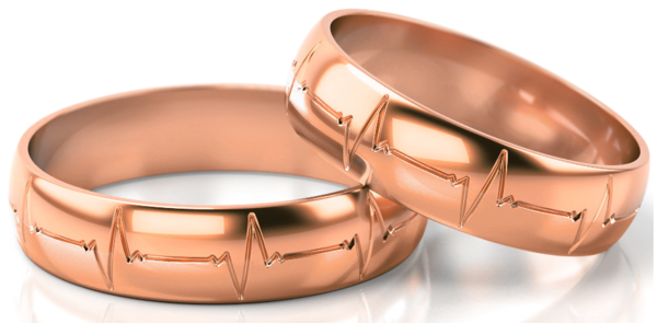 Set Rosé Gouden Ringen model 92579