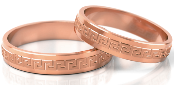 Set Rosé Gouden Ringen model 82025