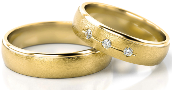 Set Gouden Ringen voorzien van Diamant model 32643