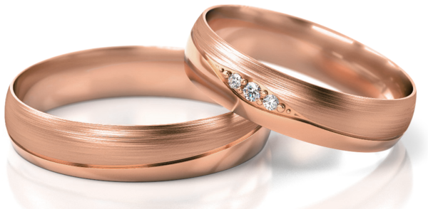 Set Rosé Gouden Ringen model 52755