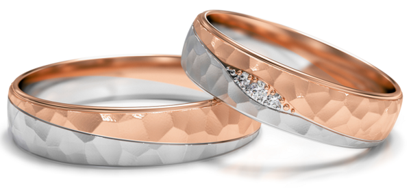 Set Gouden Ringen voorzien van Diamant model 23196