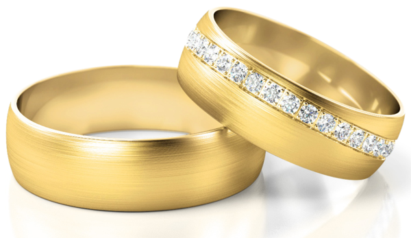 Set Gouden Ringen voorzien van Diamant model 32923
