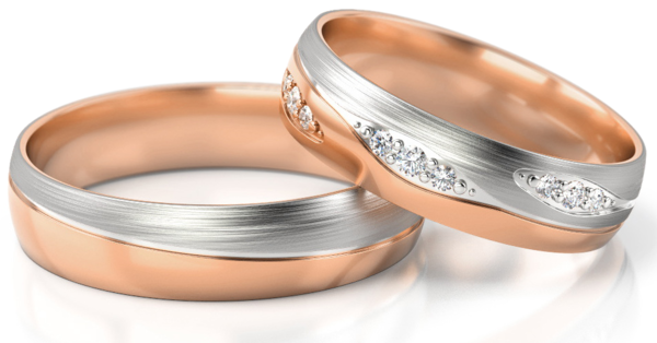 Set Gouden Ringen voorzien van Diamant model 32873