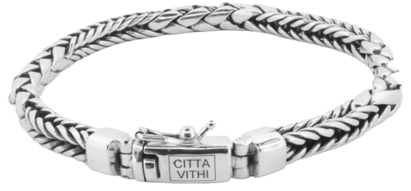 Zilveren Ambachtelijke CITTA VITHI Buddha Armband model 8