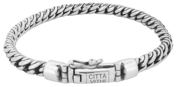 Zilveren Ambachtelijke CITTA VITHI Buddha Armband model 7