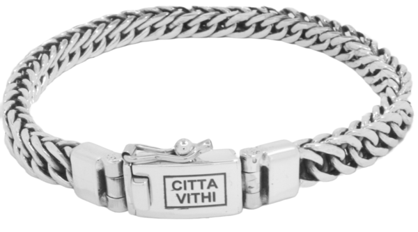 Zilveren Ambachtelijke CITTA VITHI Buddha Armband model 5