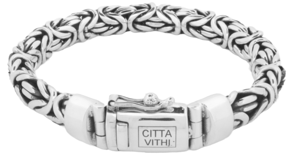 Zilveren Ambachtelijke CITTA VITHI Buddha Armband model 4